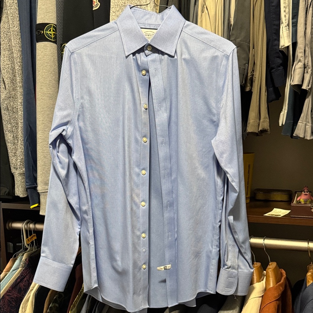Charles Tyrwhitt dress shirt, 15.5” x 34”, like new, slim fit